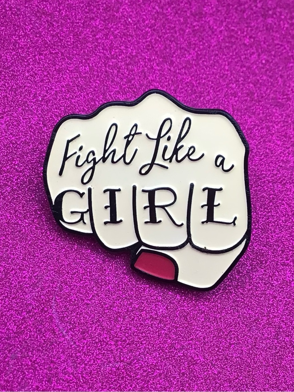 A Girl Enamel Pin